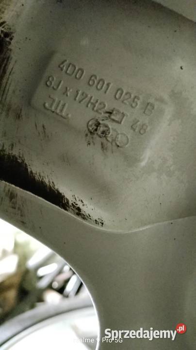 Alufelgi koła audi 17 5x112 opony 25r letnie sprzedam