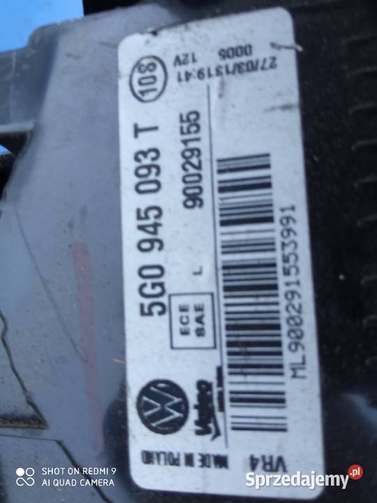 LAMPA LEWA TYLNA DO VW GOLF VII 5G0 5G094509 łódzkie Błaszki