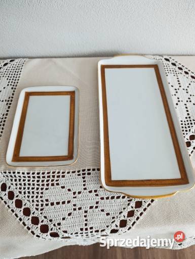 Patery że złoceniem porcelana lata 60 Olsztyn