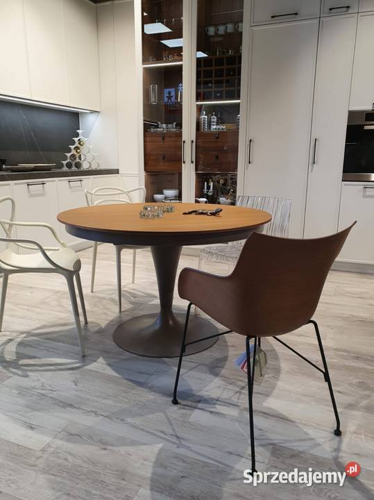Fotel krzesło Kartell QWood design Philipp Lublin