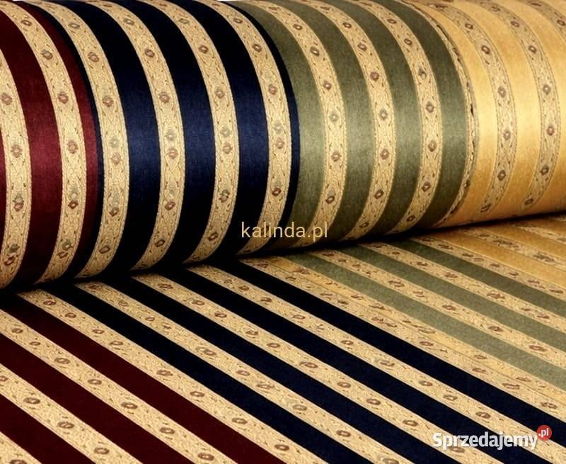 Tkanina tapicerska pluszowa Bari Pasy