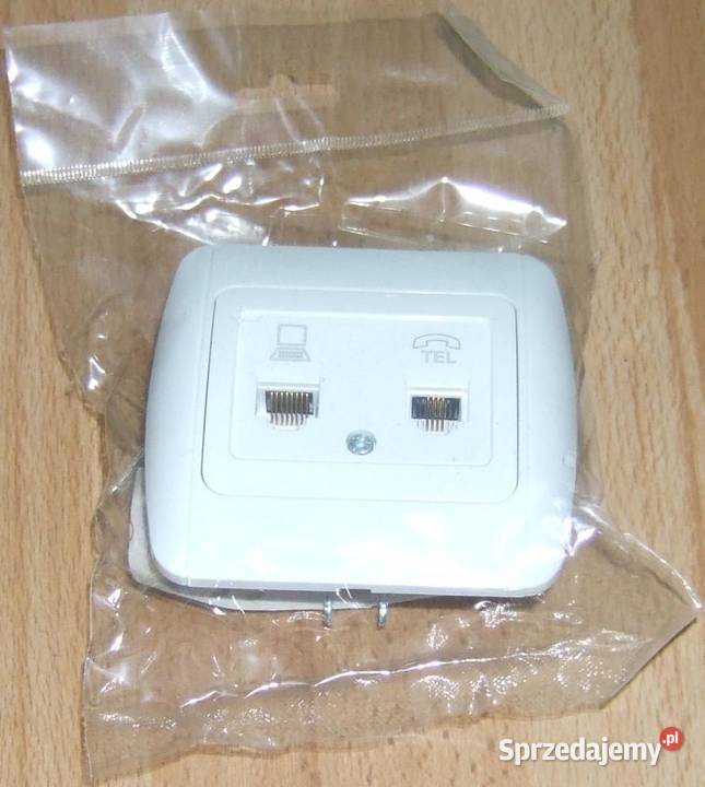 Gniazdko RJ45 i RJ11 nowe Szczecin