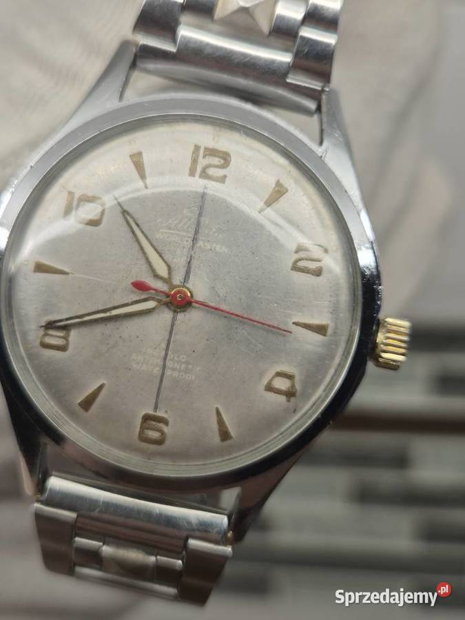 Zabytkowy zegarek Atlantic duża linia XXL Chorzów
