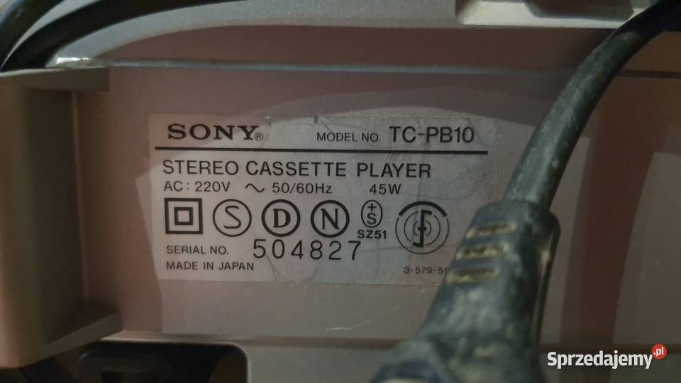 Magnetofon Sony TCPB10 z AUX klasyk lata 80 Lublin