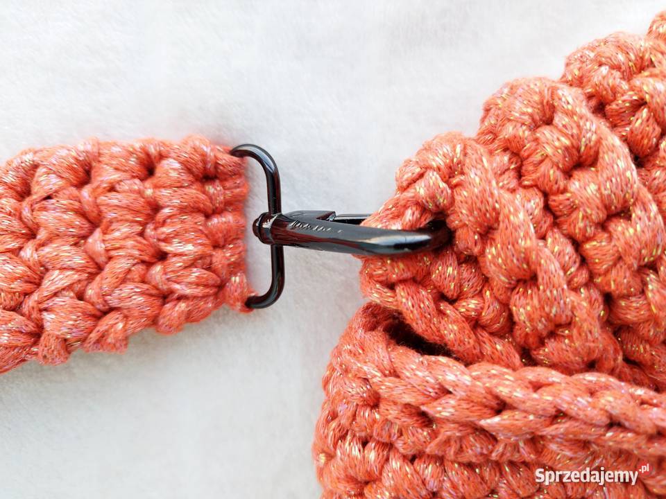 Torebka Oreo crochet wykonana z włóczki Piotrków Trybunalski