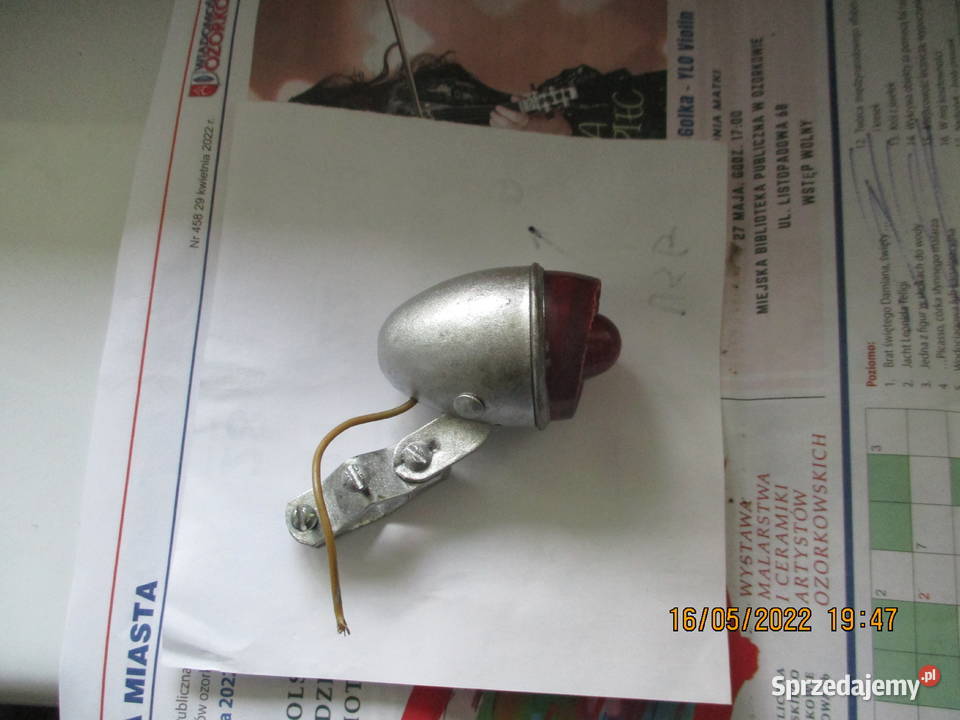lampa tylna do wigry dzwinek odblask z prl Ozorków sprzedam
