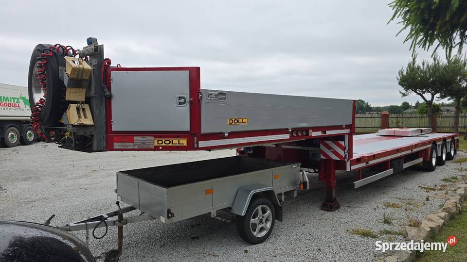 DOLL 3osie skretne niskopodwozie laweta naczepa 26580kg Galomin