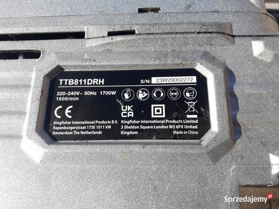Młot wyburzeniowy TITAN TTB811DRH 1700W 50 J Miłosław