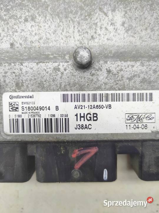 FORD FIESTA ECU STEROWNIK SILNIKA AV2112A650VB wielkopolskie
