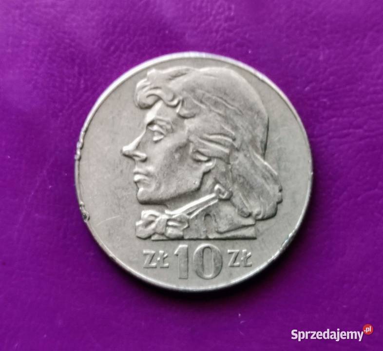 Moneta PRLu 10 ZŁOTYCH 1970 KOŚCIUSZKO Ładna 2 Pruszków