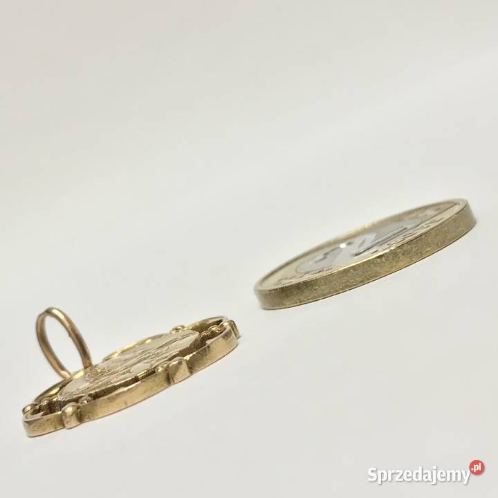 Złoty MEDALIK wisiorek 14K Matka Boska BOZIA 2 złote Warszawa