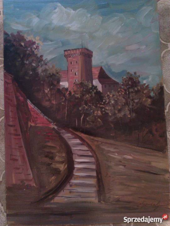 obraz olej EGerlach schody Zabrze