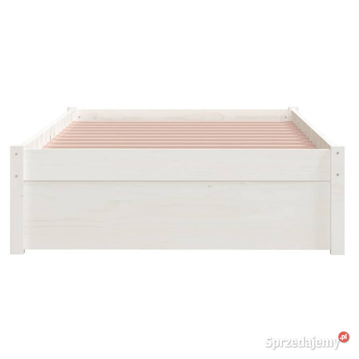 Rama łóżka biała lite drewno 90 x 200 WM814935 mazowieckie Warszawa