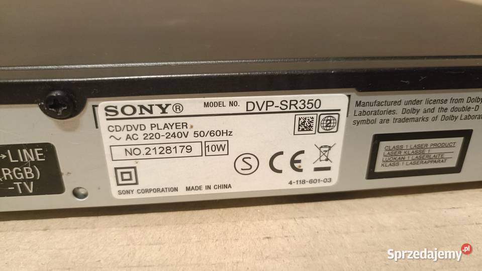 SONY DVPSR350 bez pilota Poznań