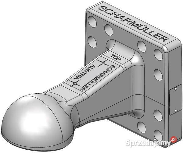 Zaczep kulowy z kołnierzem pionowym przykręcany Kamionna sprzedam