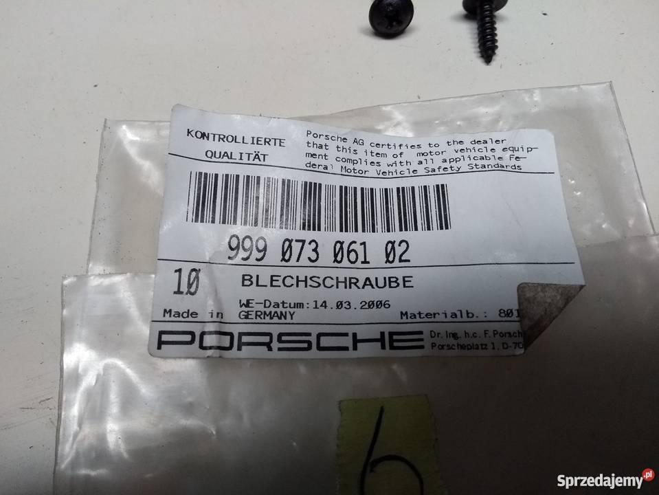 PORSCHE 986 Boxster śruby mocujące głośnika Pilzno