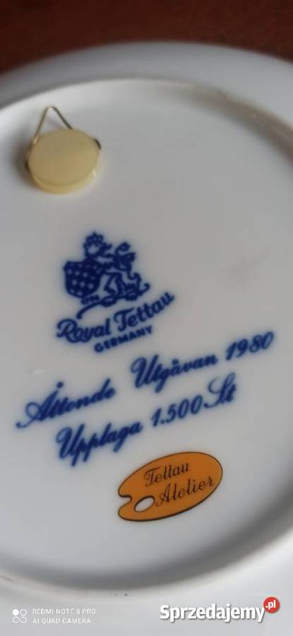 Talerz Mother Day Royal Tettau Germany Łabędzie