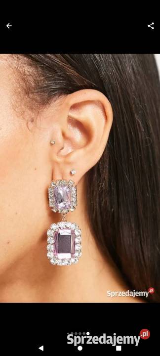 ASOS Wytworne Bogato zdobione kolczyki z Londynu Kraków