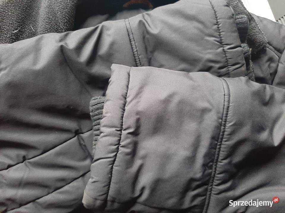 Czarna damska kurtka CARRY długa ciepła Łowicz