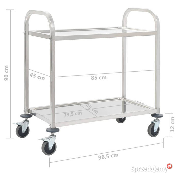 2poziomowy wózek kelnerski 965x55x90 stal Pozostałe Warszawa
