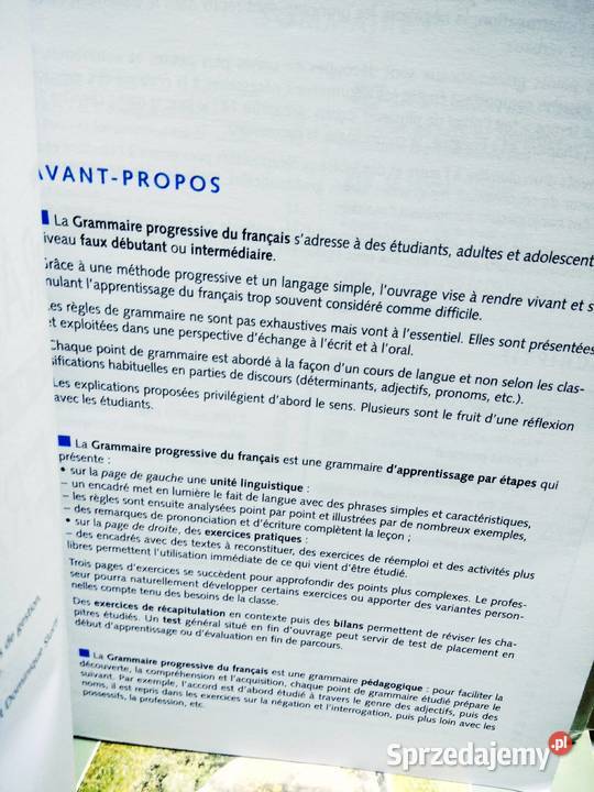 grammaire francais gramatyka francuska książki Warszawa