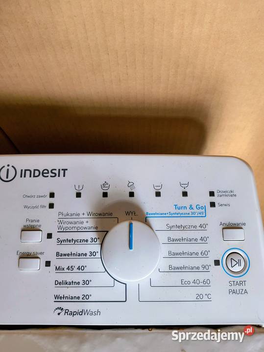 Sprzedam pralkę INDESIT ładowaną góry stan Komarów Górny