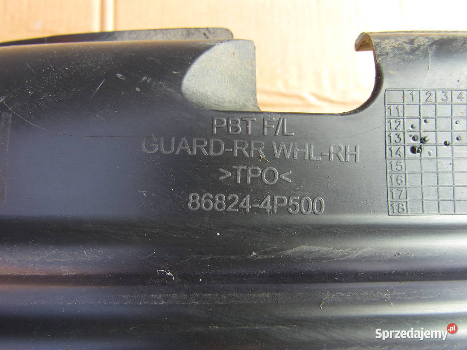 NADKOLE TYLNE HYUNDAI I20 1214r LIFT 86823 4P500 Mysłaków