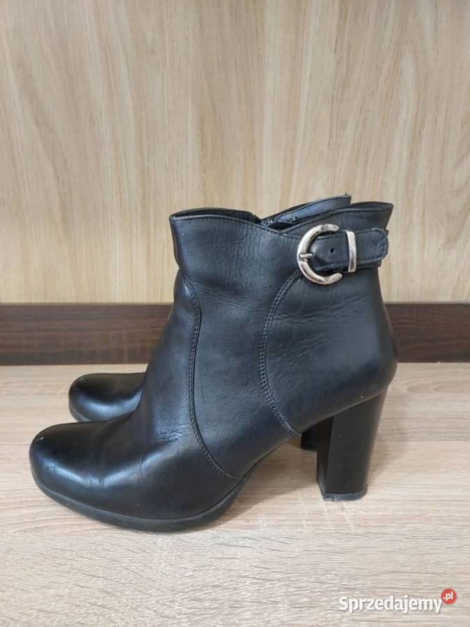 Eleganckie czarne botki damskie rozmiar 37 mazowieckie Milanówek