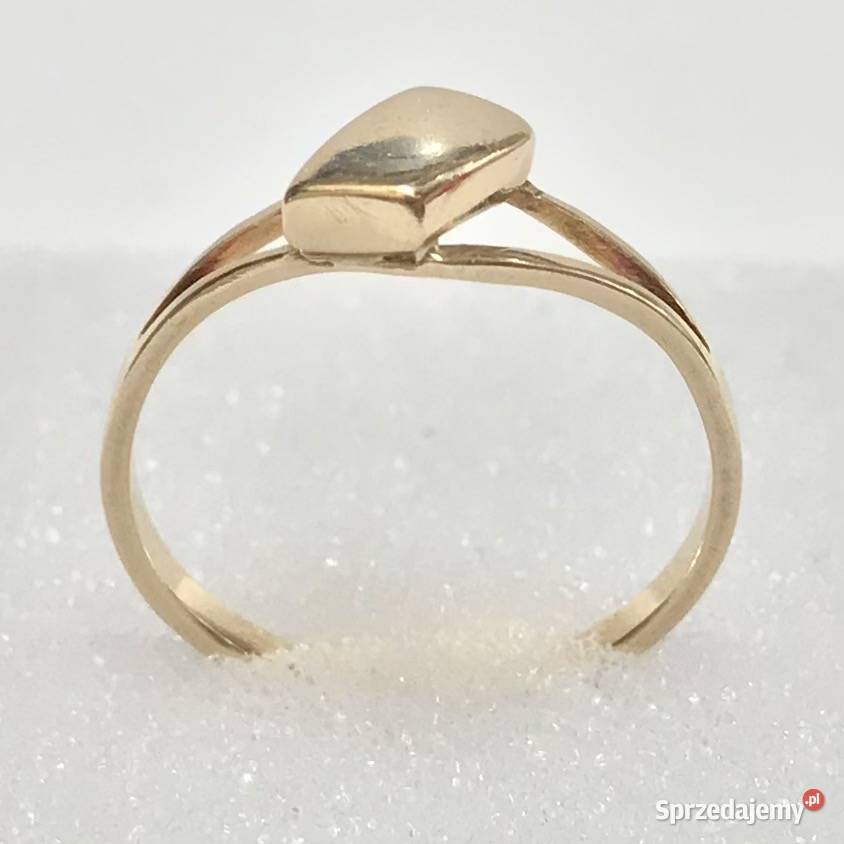 Złoty PIERŚCIONEK 14K KRÓLEWNY płaski TOP r13 Warszawa sprzedam