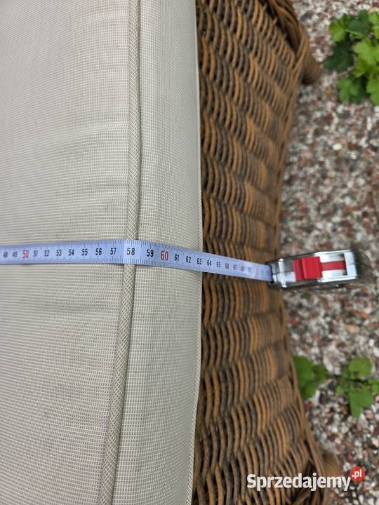 Duże wygodne Fotele ogrodowe na taras Rattan 95.5cm Łask sprzedam