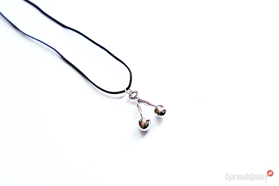 Letni wisiorek wisienki kolor srebrny 22 x 16 Warszawa sprzedam