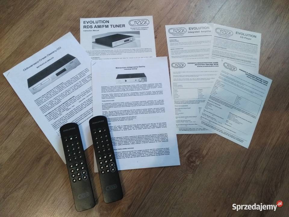 Piloty Creek Evolution instrukcje do sprzętu Włocławek