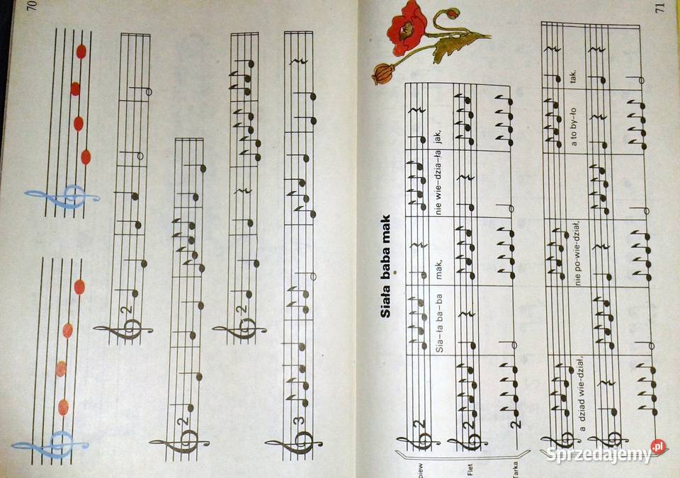 Elementarz muzyczny klasy 1 Andrzej Banasiewicz Rok wydania 1978