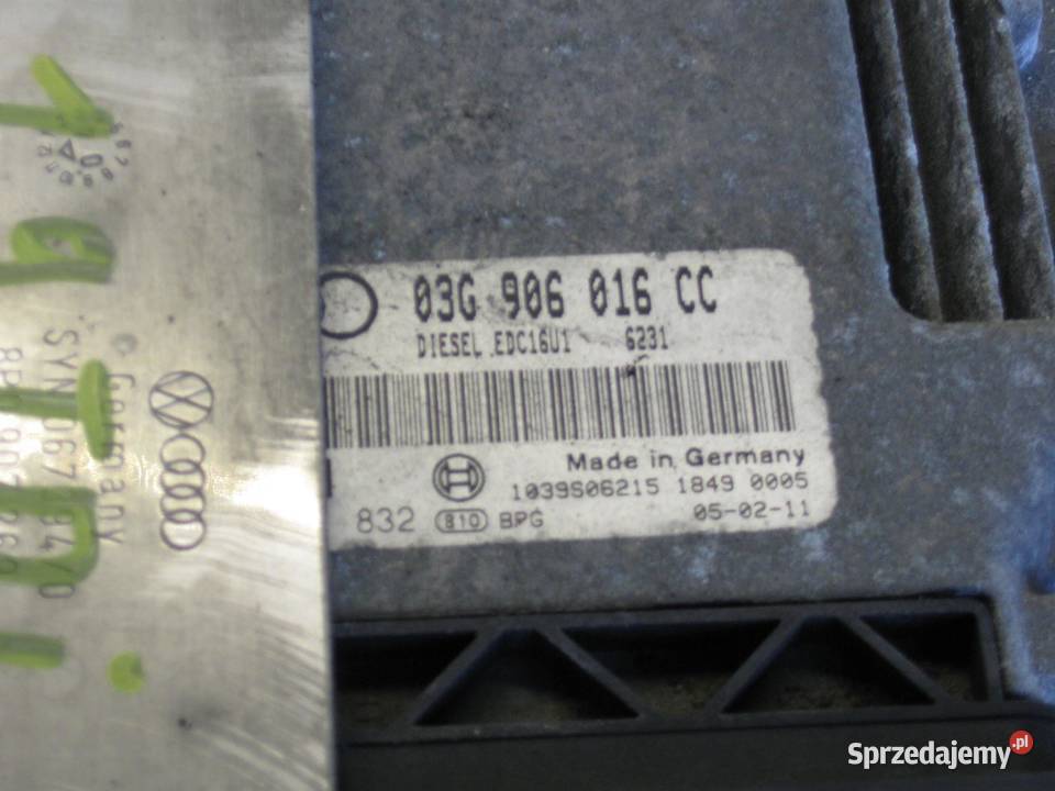 KOMPUTER SILNIKA MANUAL A3 8P 19 TDI wielkopolskie