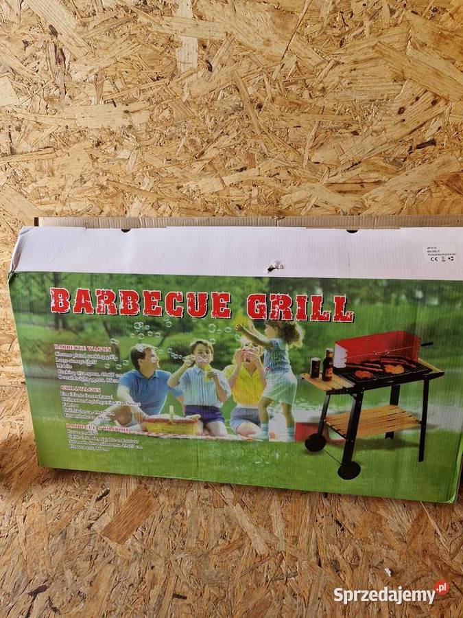 Grill ogrodowy na kółkach prostokątny ruszt 49 Głogowa