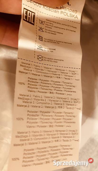 Szary dziewczęcy płaszcz Coccodrillo rozmiar 140 Rozmiar 140 Żyrardów sprzedam