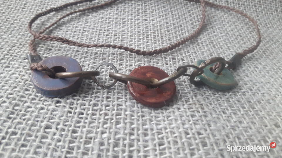 Naszyjnik ceramiczny ręcznie wykonany mazowieckie Otwock