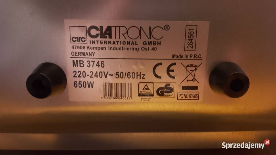 Mini kuchenka CLATRONIC MB 3746 Olsztyn sprzedam