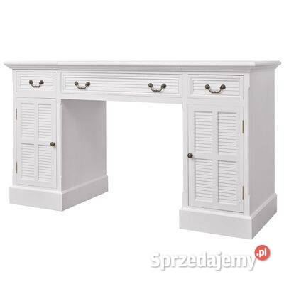 vidaXL Biurko z szafkami obu stronach białe 140 Warszawa