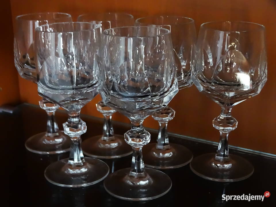 Kryształowe kieliszki do likieru kordialne x 6 Biłgoraj