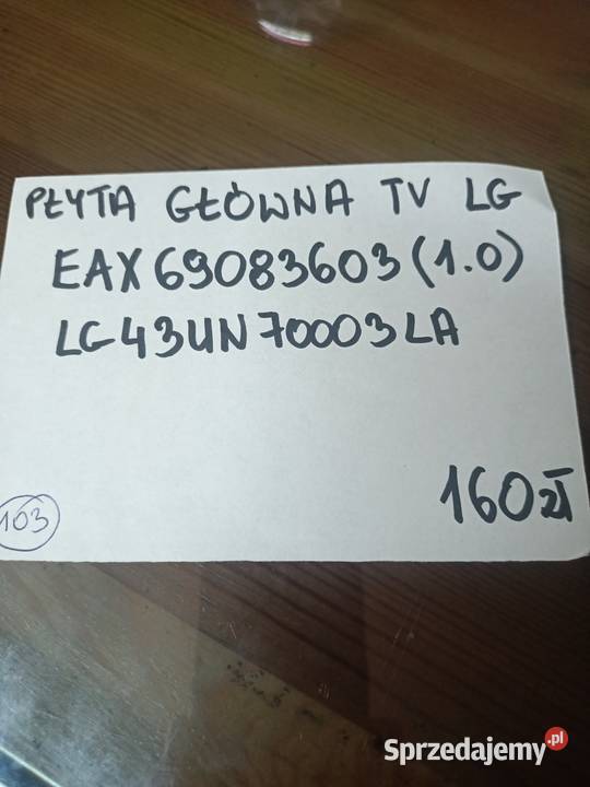 Płyta główna tv LG EAX6908360310 Głogoczów