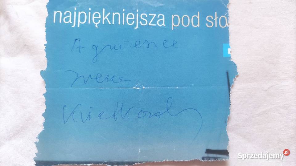 Autograf Ireny Kwiatkowskiej 2006 aktorki Szczecin