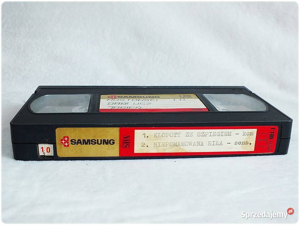 Kaseta VHS 240 minut Kłopoty szipegiem