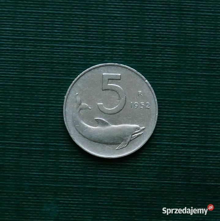 WŁOCHY 5 lirów 1952r Gliwice