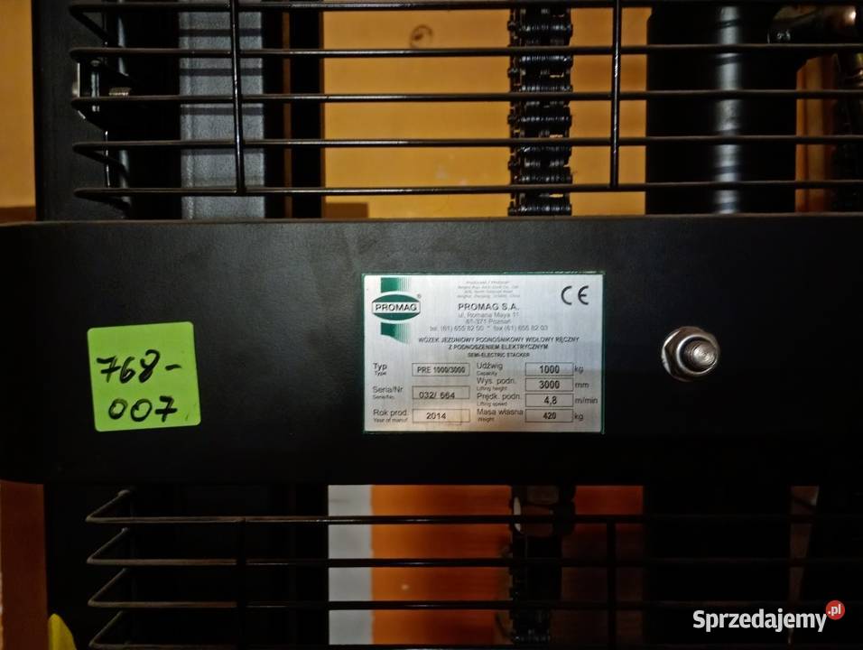 Wózek widłowy elektryczny Promag Gdańsk