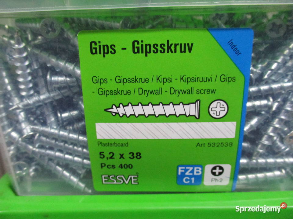 Essve wkręt do płyt kartonowo gipsowych 52x38 Mogilno