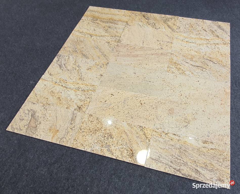Płytki z kamienia River Gold polerowane indyjski Bielawa