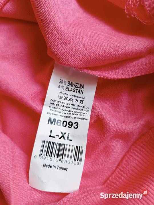 Bluza różowa z ozdobną kokardą i perełkami Cieszyn