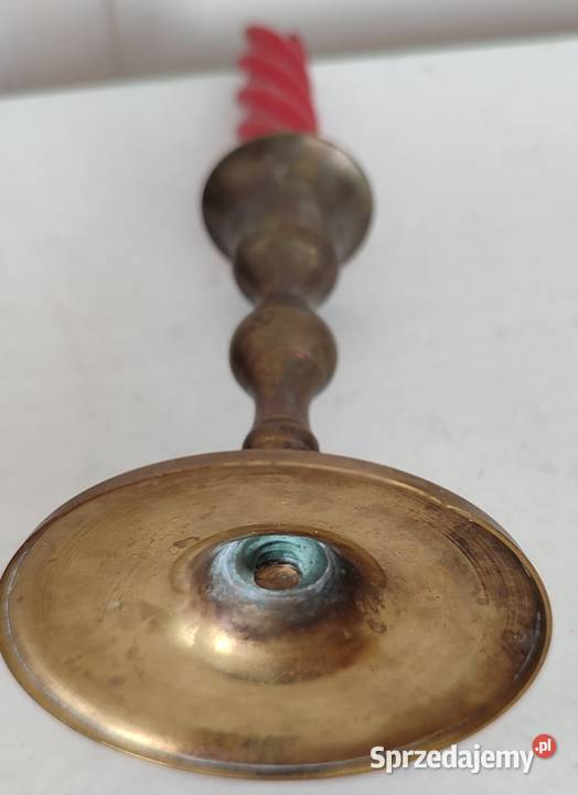Stary świecznik mosiężny Gdańsk sprzedam