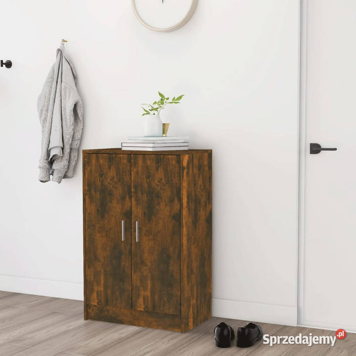Szafka na buty przydymiony dąb 60x35x92 WM816011
